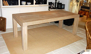 blokpoot tafel